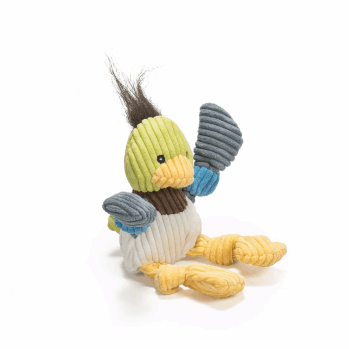 HuggleHounds Knottie Dilly Duck Dog Toy