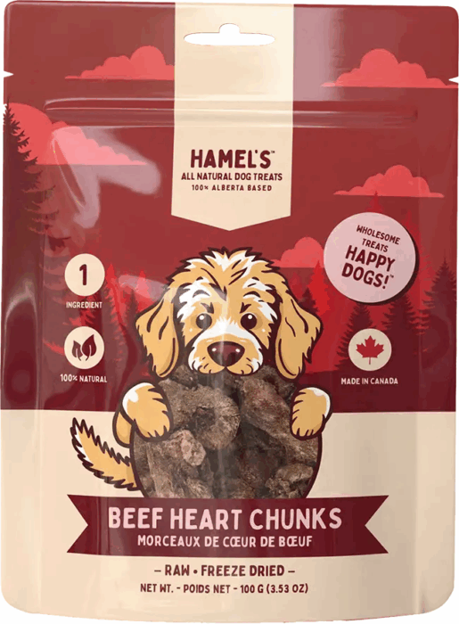 Hamel's Dog Treats - Freeze Dried Beef Heart 100g