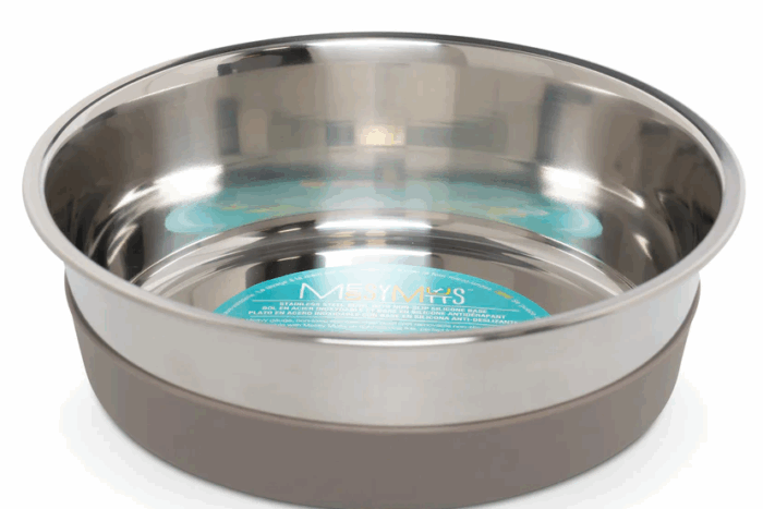 Messy Mutts Stainless Steel Bowl with Silicone Base