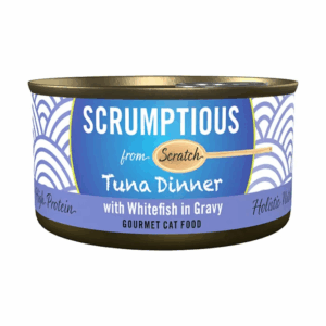 Scrumptious Canned Cat food 2.8oz tuna and whitefish