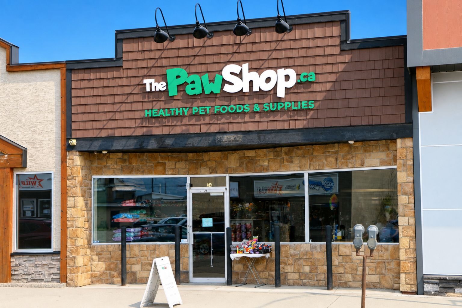 The Paw Shop storefront at 24 9th Avenue South in downtown Cranbrook, BC